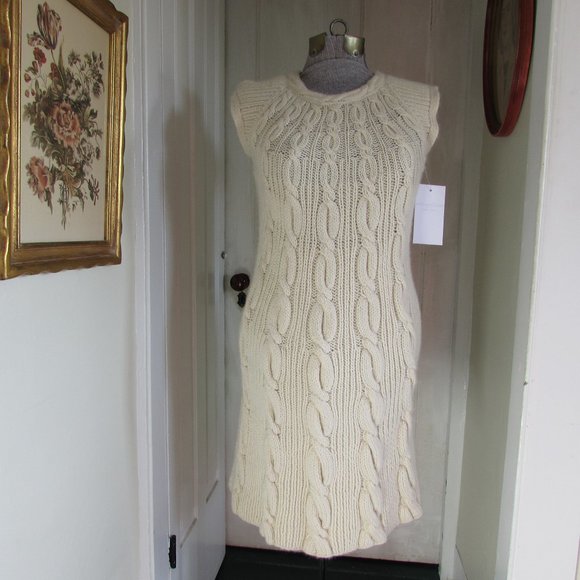 ADAM PLUS EVE Ivory Sweater Dress - Picture 1 of 8